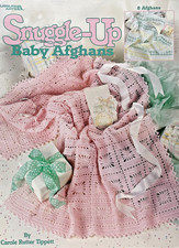 2000 Leisure Arts Snuggle-Up Baby Afghans 3205 Crochet Pattern Book Vintage 1826
