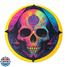 sdroceRyaM Turntable Platter Mat, 12 Inches Record Mat Felt Skull Pattern Ant