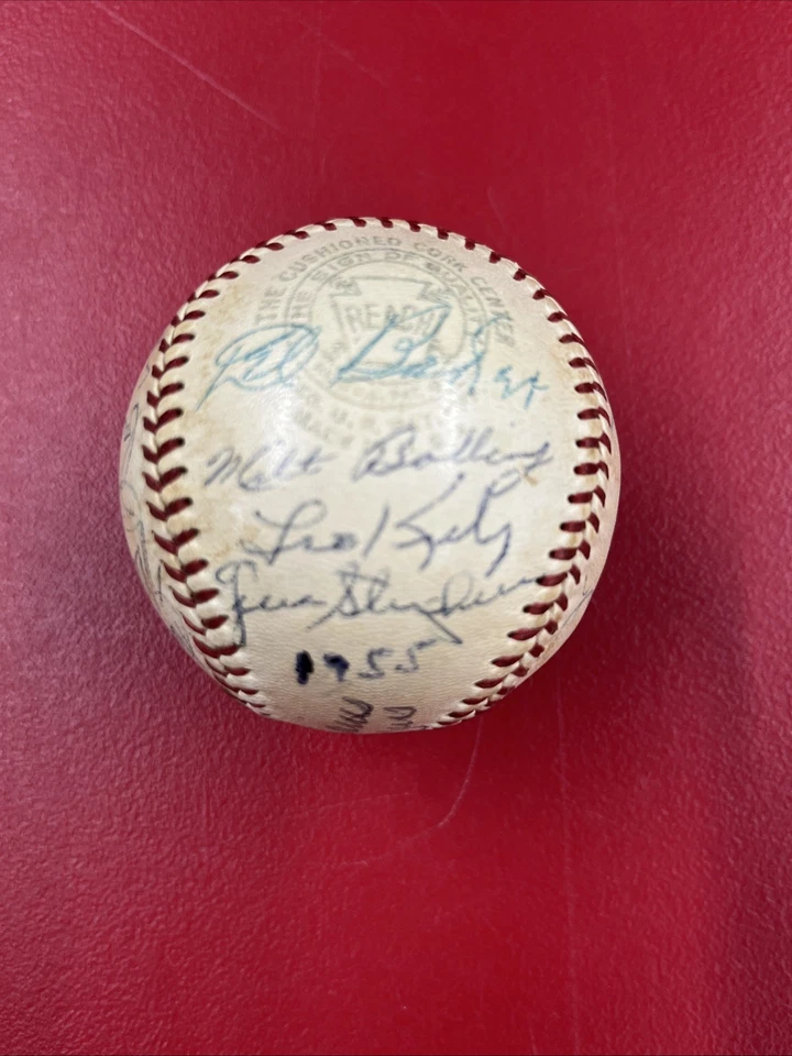 1955 Boston Red Sox Team Firmado REACH Béisbol JSA LOA Lepcio, Piersall, Vernon Foto 3 de 4