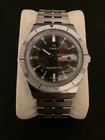 Vintage 1979 Timex Q Diver Quartz Day Date Stainless Steel Men’s Watch Retro