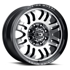 17x9 Vision 409 Inferno Gloss Black Machined Face Wheels 6x135 12mm Set Of 4