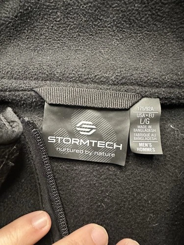 Stormtech Chevrolet 1/4 Zip Fleece Pullover Mens L Black Logo Jacket image 3