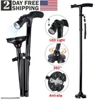 New Folding Walking Cane with LED Light Adjustable Walking Stick