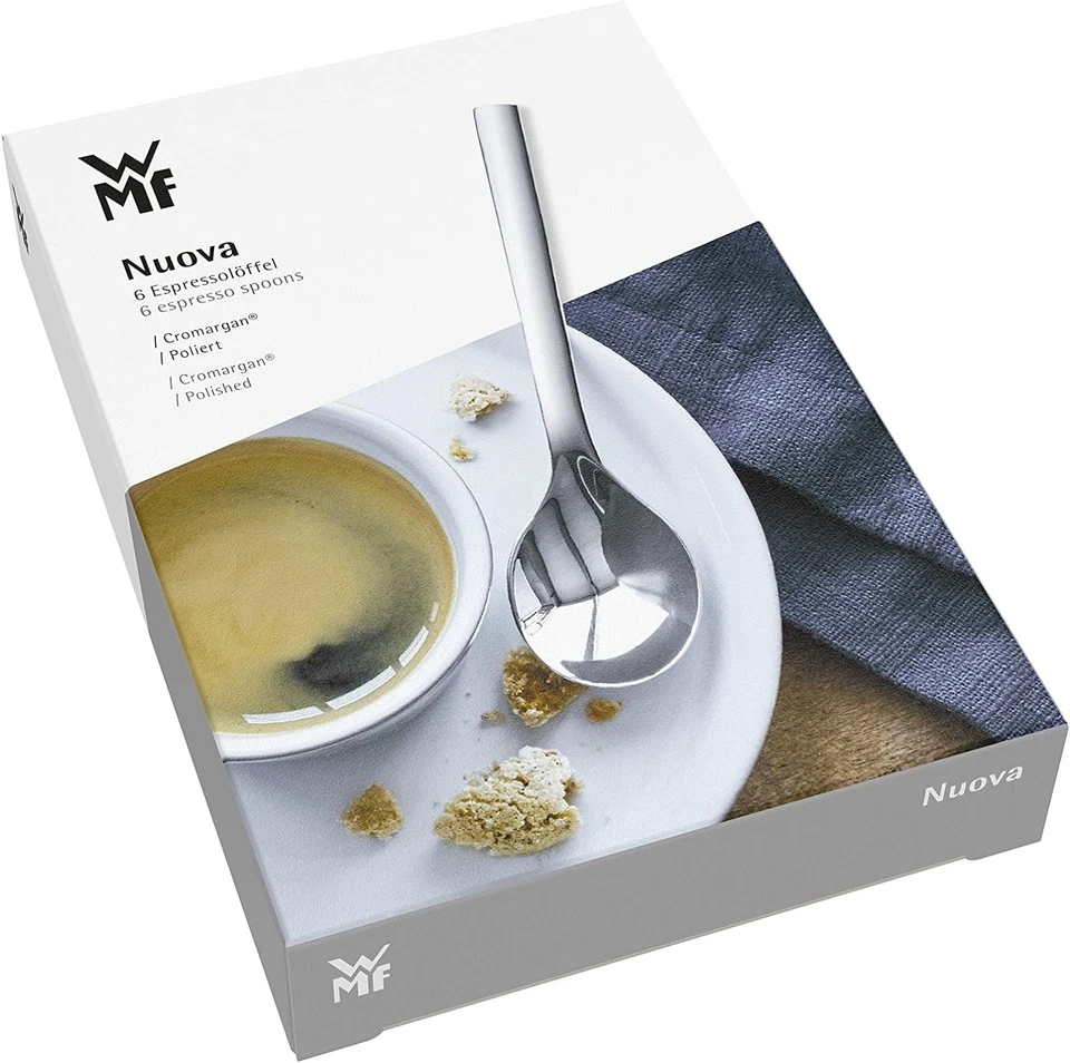WMF Nuova - Set 6 Cucharillas Café o Té / Postre 11 cm, Acero Inoxidable Pulido  - Imagen 3 de 4
