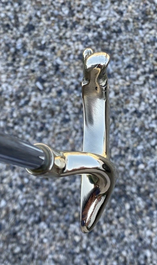 Vintage Golfsmith Foot Shaped Brass Headed Polished Putter. - Image 3 of 4