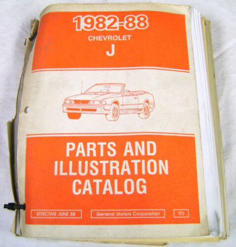 1982 to 1988 Cavalier Parts & Illustration Catalogue - Afbeelding 1 van 2