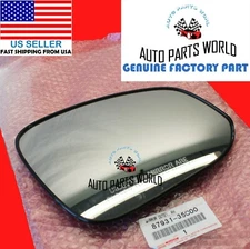 GENUINE OEM TOYOTA 14-22 4RUNNER RIGHT PASSENGER DOOR MIRROR GLASS 87931-35C00