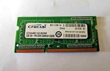 Crucial DDR3 2 GB 204 pin DDR3 356x64 SODIM CT25664BC1339. Memory Working