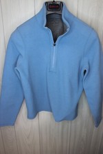 Eddie Bauer Sweater Women  s size SM Blue Quarter Zip Pullover Sweatshirt Outdoor