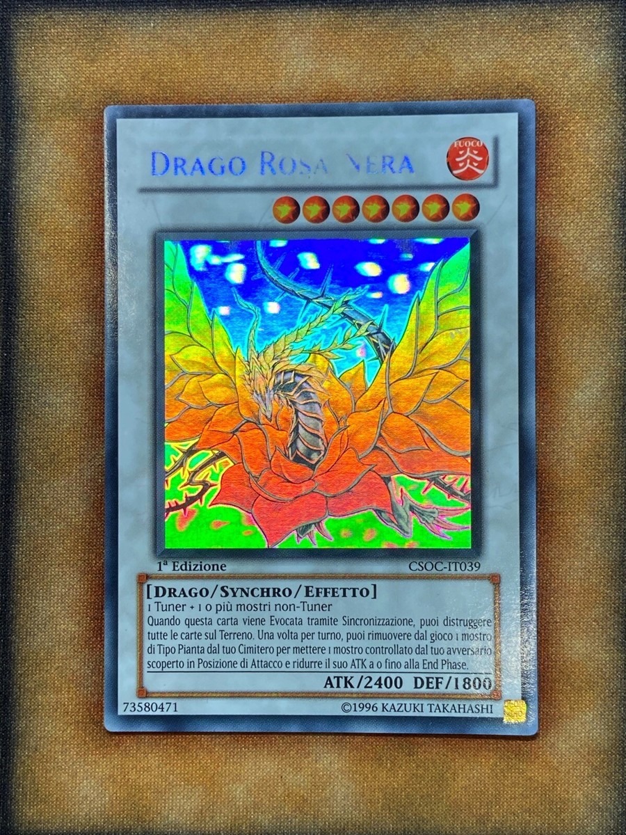 Yugioh Black Rose Dragon CSOC-EN039 CSOC-IT039 Ghost Rare Yugioh Black Rose Dragon CSOC-EN039 CSOC-IT039 Ghost Rare