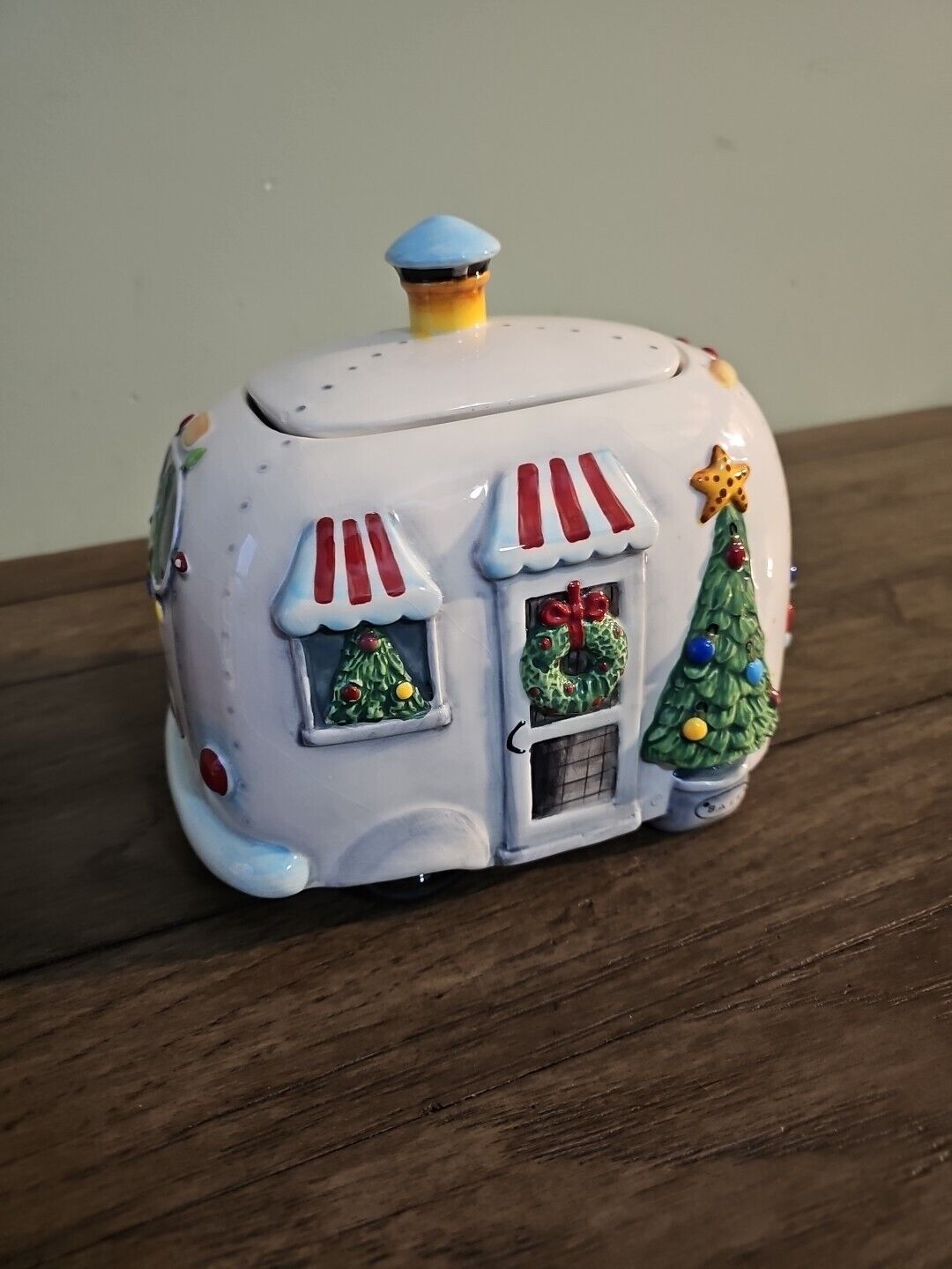Christmas Camper Cookie Jar Airstream By Robin Roderick