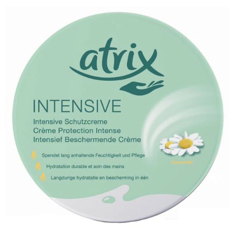 Crema de manos protectora eficaz Atrix Intensive lata 150 ml paquete de 4