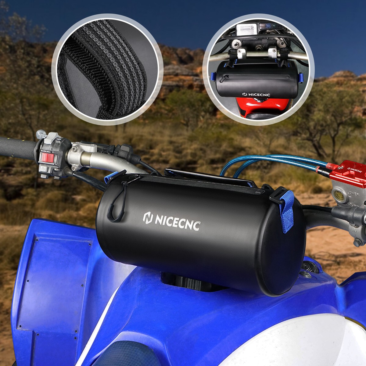 Universal Quad ATV Front Handlebar Bag Tool Pack for YAMAHA YFZ450