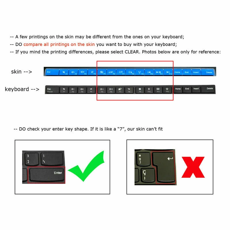 2 X Recubrimiento de cubierta de teclado para Lenovo ThinkPad E14 L14 T14 T14s P14s (14”) Foto 2 de 3