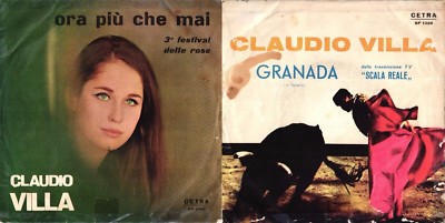 SCHEIBE 45 RUNDEN CLAUDIO VILLA - JETZT MEHR DENN JE // GRANADA
