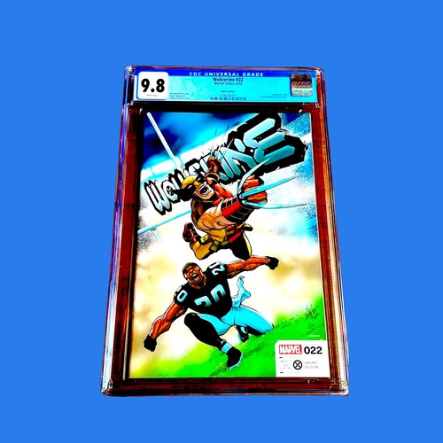 WOLVERINE #22 CGC 9.8 RARE HSTLE VARIANT🏈BRIAN HAWKINS W/COA