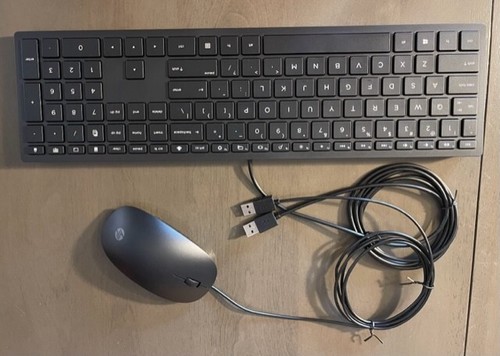 HP USB Keyboard & USB Mouse ACCY KIT 928923-DB1 Black Cheddar Wired USB TPC-P001 - Picture 4 of 7