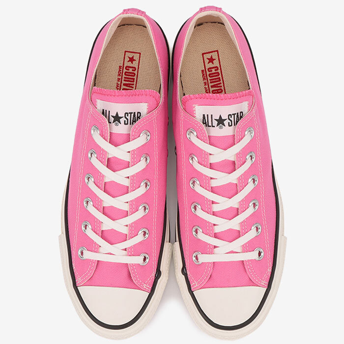 Converse All Star ピンク レザー Converse All Star J OX pink Made in Japan Low Cut Men's Sneakers