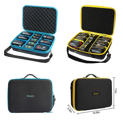 WAITLEY Battery Storage Carry Case for Makita Dewalt Milwaukee Battery & charger & Tools