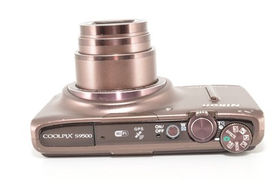 Nikon COOLPIX S9500 Sepia Brown 18.1MP Compact Digital Camera from 