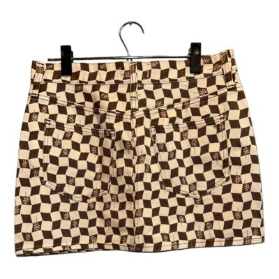 NWT Madewell Checkered Skirt W/Daisies