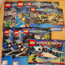 Mixed Lot LEGO Instruction Manuals, Space Police MANUALS ONLY