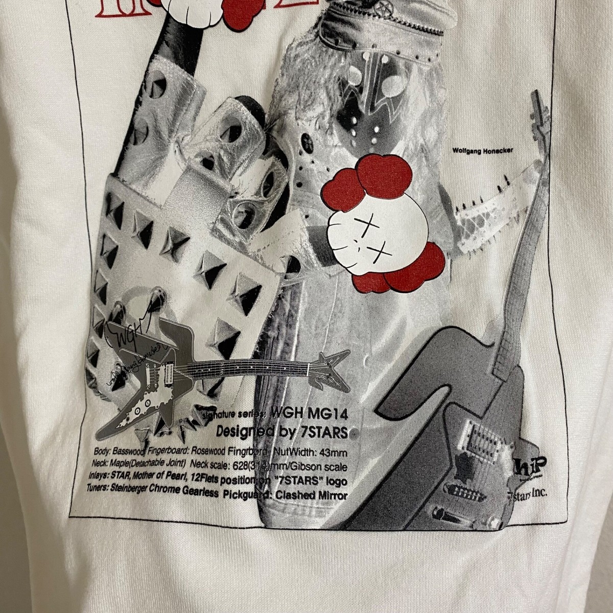 オリジナルアートコレクション#75 KAWS OriginalFake 7STARS DESIGN T-shirt White L SIZE Tee