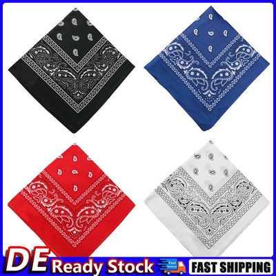 Bandanas Scarf, Multifunction Headwear Bandana Cycling Headband Handkerchief (Bl