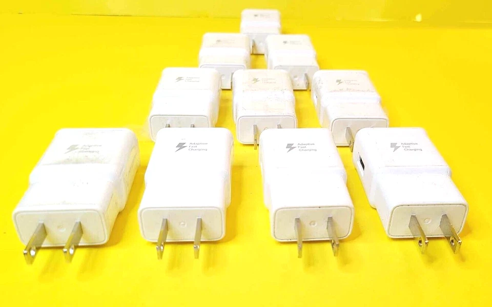 LOT 10x 100% GENUINE SAMSUNG WALL PLUG FAST CHARGER AC POWER ADAPTER 9.0V 5.0V - Image 3 of 4