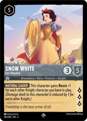1x Snow White - Fair-Hearted NM Eng Lorcana - Shimmering Skies
