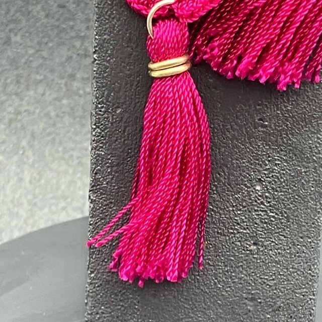 Statement Dangle Pierced Earrings Hot Barbie Pink… - image 4