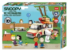 [David Toy] Snoopy Block Hot Dog Food Truck Outdoor Bench / 289PCS Peanuts