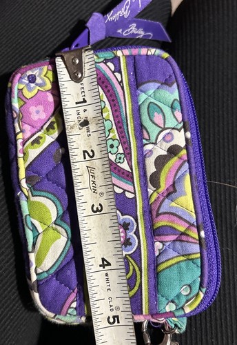 Vera Bradley Pattern Heather Purple Floral Paisley Wallet Wristlet - Picture 9 of 11