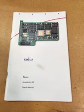 Vintage Radius Accelerator 25 Users Manual