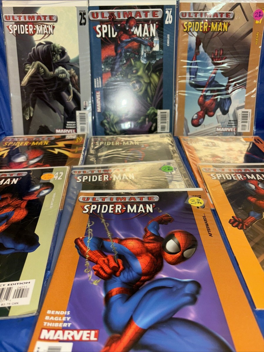 10 MARVEL ULTIMATE SPIDER-MAN COMICS; 25-27, 39-43, 45, 46, BENDIS