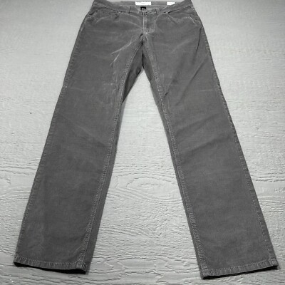Brax Pants Mens 32X32 Gray Cooper Fancy Straight Cotton Stretch Casual Chino