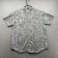 Columbia Rapid Rivers Shirt Mens Medium Regular Fit Abstract Tropical Hawaiian