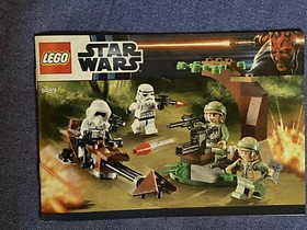 New Lego Instruction Manual ONLY Star Wars Endor Rebel Imperial Trooper 9489