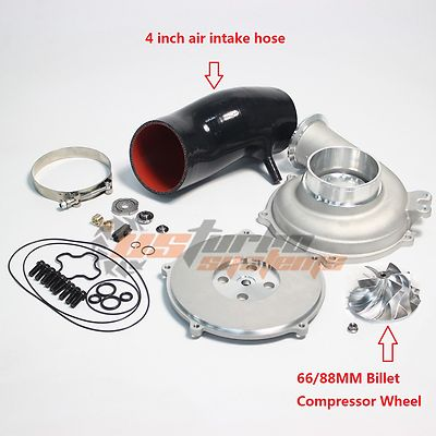 #ad Ford Powerstroke 7.3L GTP38 4#x27;#x27; Compressor Housing Hose Rebuild kit Billet Wheel $315.00