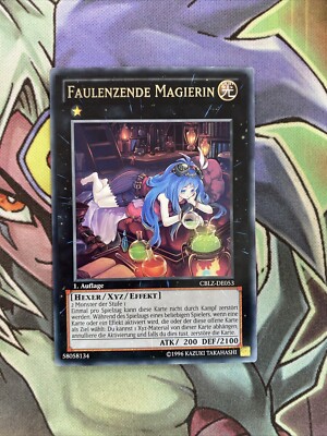 CBLZ-DE053 Fauler Magier Rare DEUTSCH 1. Auflage NM Yugioh Karte