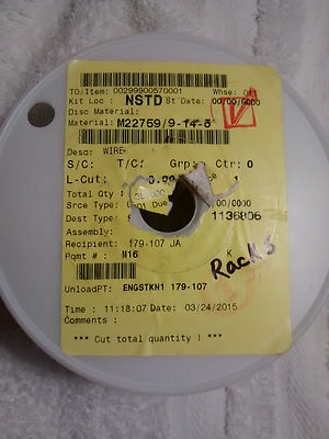 14 Gauge Green Thermax M22759/9 Silver Plated Copper PTFE Coated Wire, 19/27 