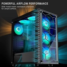 RTX 3060 Gaming Computer AMD Ryzen 7 Gaming PC 500GB SSD 16GB Desktop Tower RGB