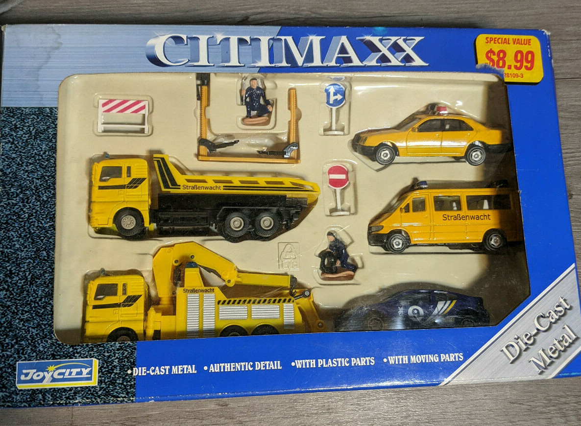 Joy City Citymaxx Diecast Yellow Service Vehicles Car Toy