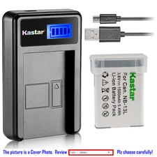 Kastar Battery LCD Charger for Canon NB-13L NB13L NB-13LH NB13LH  Canon CB-2LH