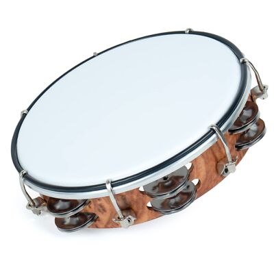 MUSCELL Tambourine for Adults,Hand Held Plastic Tambourines Drum Double Row M...