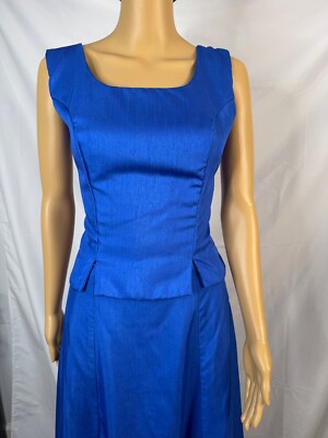 2 Piece Formal Dress Sleeveless Royal Blue Women's Size 16 Prom Homecoming  | eBay