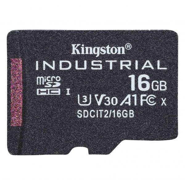 Kingston - Digital Media Product 16GB MICROSDHC INDUSTRIAL C10 A1 PSLC CARD SING