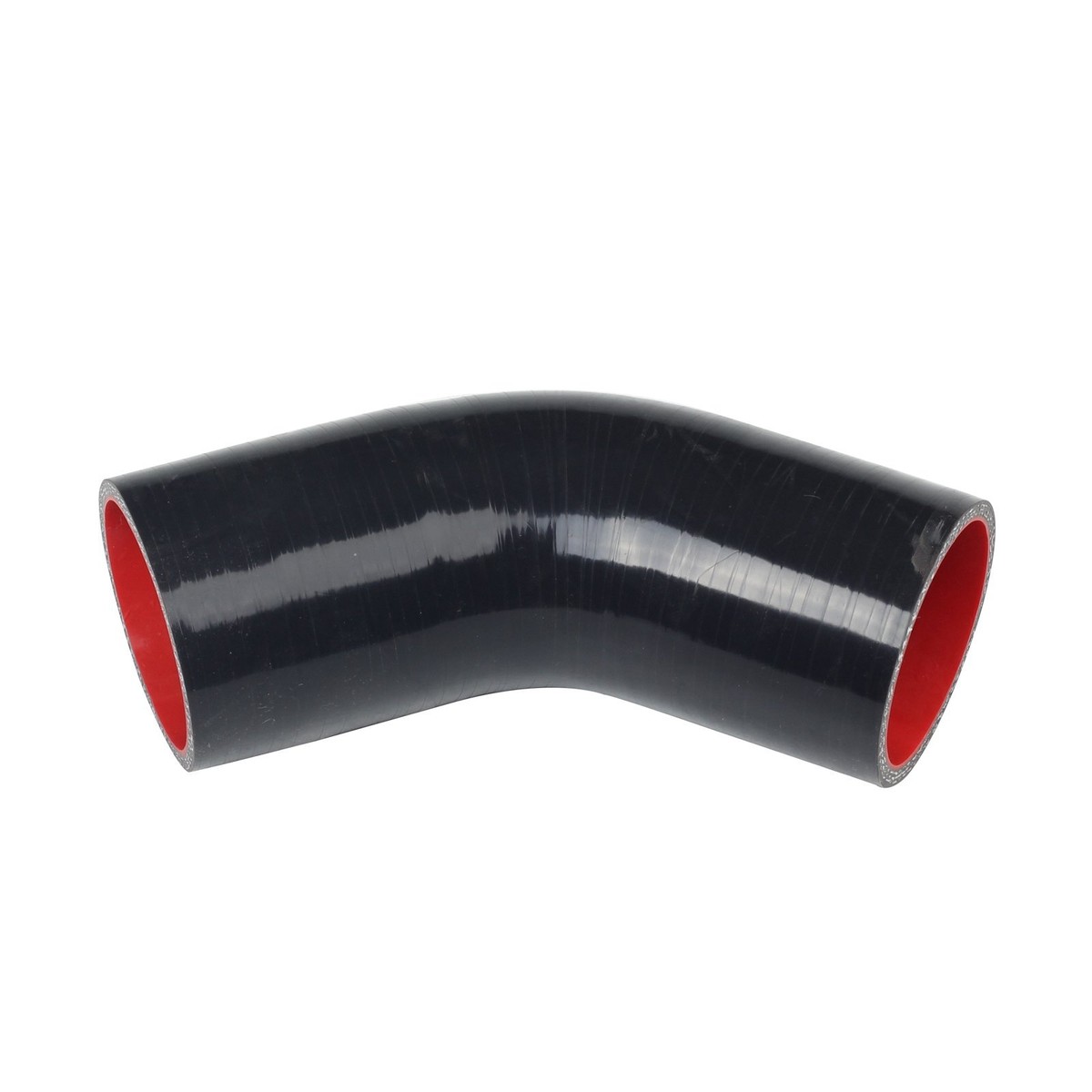 2 45 DEGREE TURBO/INTAKE/INTERCOOLER SILICONE COUPLER HOSE 51MM BKRD+T- CLAMP