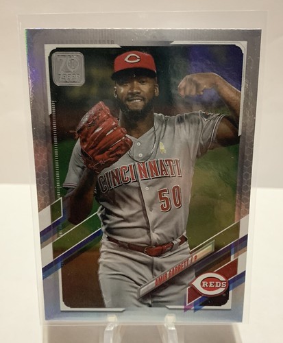 2021 Topps Baseball Series 1 #124 Rainbow Foil AMIR GARRETT Reds