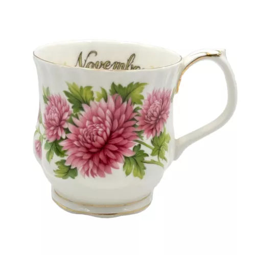 Royal Albert " Flower of the Month November"Coffee/Tea Mug - Made in England.